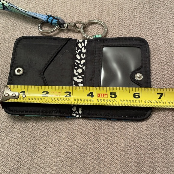 Vera Bradley Fabric Lanyard with Double ID Window Wallet - Picture 4 of 12